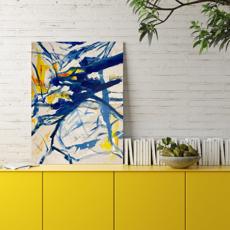 Zeta - Artist Enhanced Canvas Print, 20" H x 24" W x 1.75" D, Black Framed Canvas