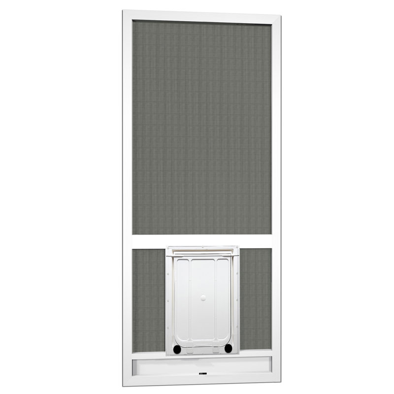 Slab Screen Door, White