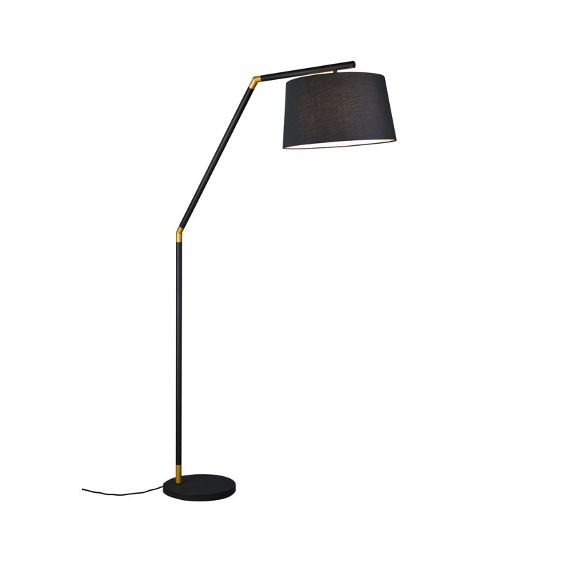 Cornelison 175cm Arched Floor Lamp, Black
