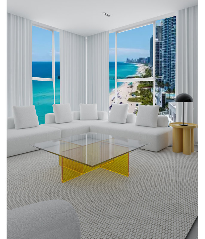 Glass Top Coffee Table
