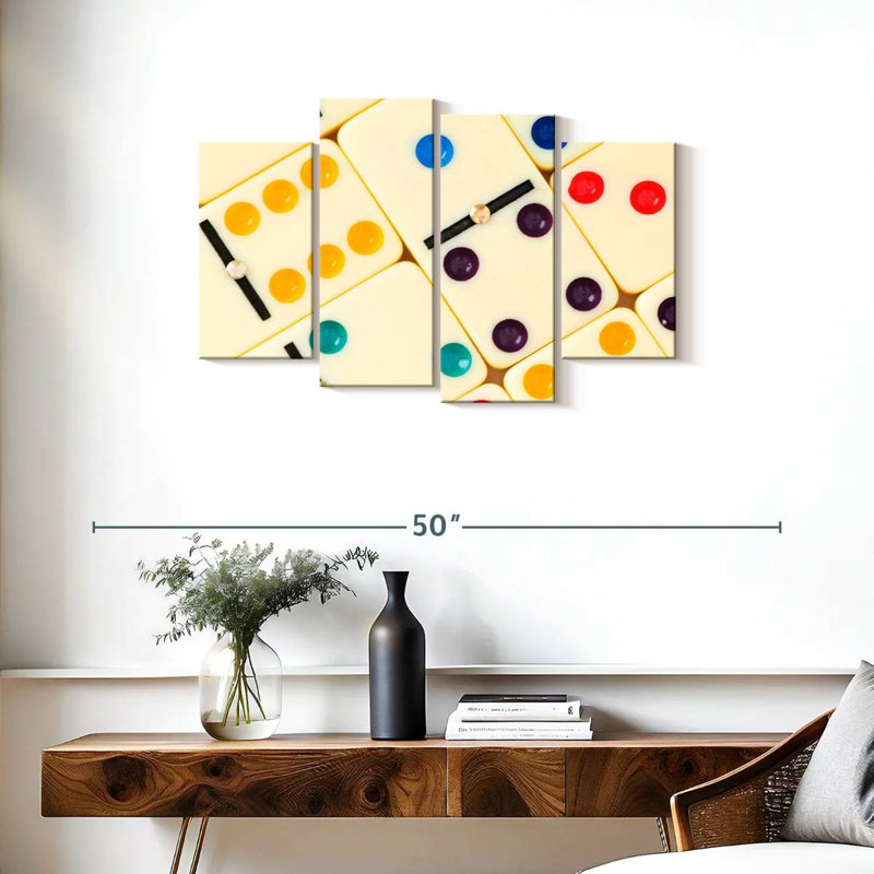 Dominos colorés Senne, H 22 po x l 36 po