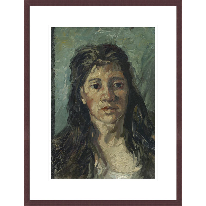 «Head of a Prostitute» par Vincent van Gogh, impression giclée encadrée, H 21,75 po x l 16,76 po