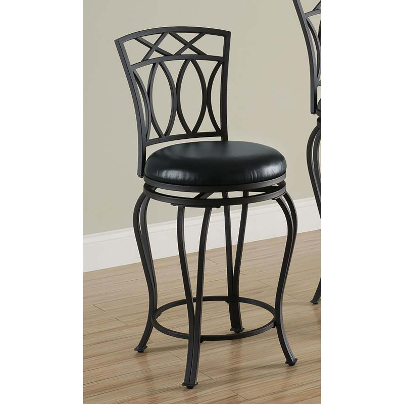 Tabouret pivotant à hauteur de comptoir avec siège rembourré, Tabouret de comptoir (siège d'une hauteur de 24 p