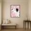 «Happy Dog» par Mathieu Jeuf, reproduction d'art sur toile encadrée