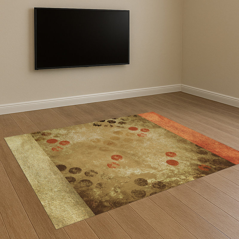 Geometric Area Rug, Runner 70 x 140 cm