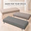 Coussin de banc sur mesure de 7,6 cm de hauteur, pour intérieur et extérieur, avec double passepoil et 2 attaches.-2068334420-2068334433