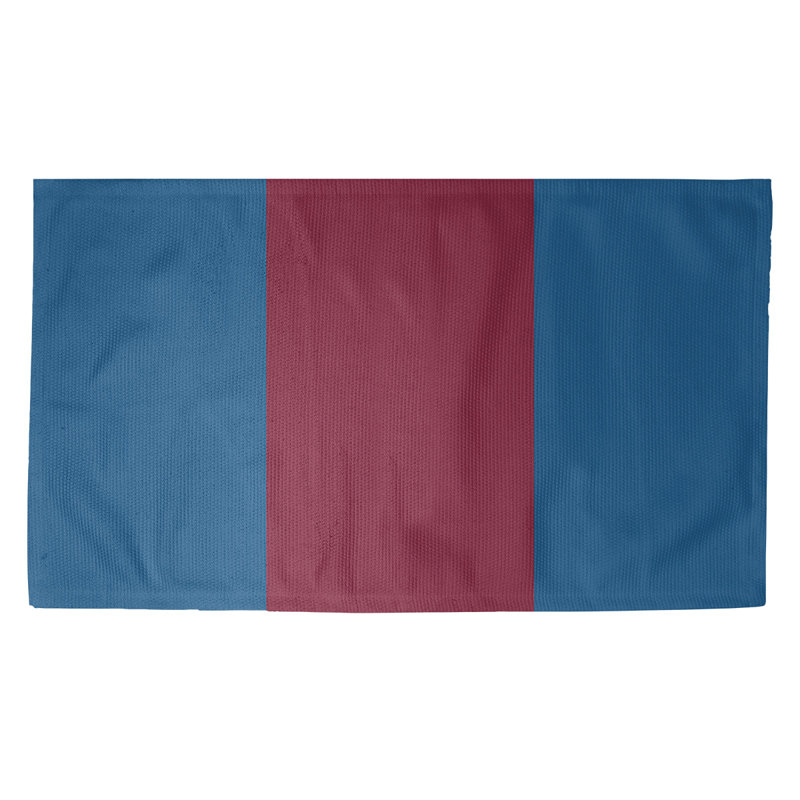 Tapis bleu à rayures de hockey national, Rectangle 3 pi x 5 pi, Oui
