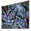 «Symmetric Spiral Blue Flower», impression-35062363-35062378
