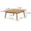 Table basse élégante et durable avec rangement caché, parfaite pour la vie moderne et l'organisation des essentiels.