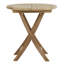 Round Teak Folding Outdoor Bistro Table , 70cm cm W 70cm cm D