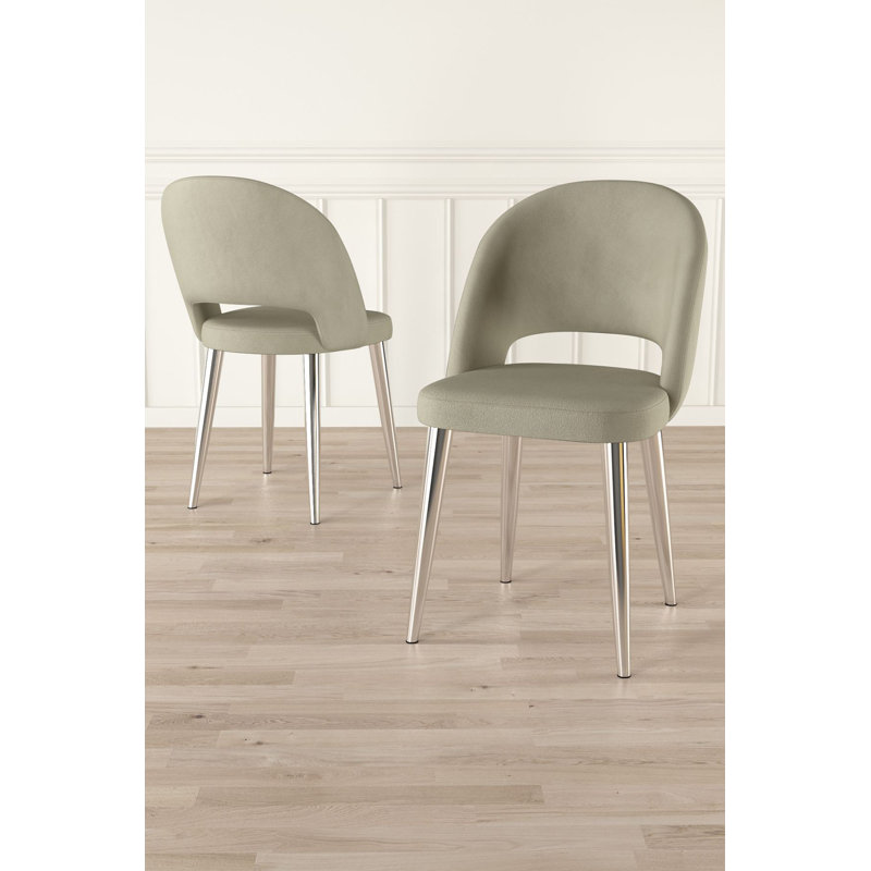 Ensemble de chaises, Crème, 4, Chrome chrome