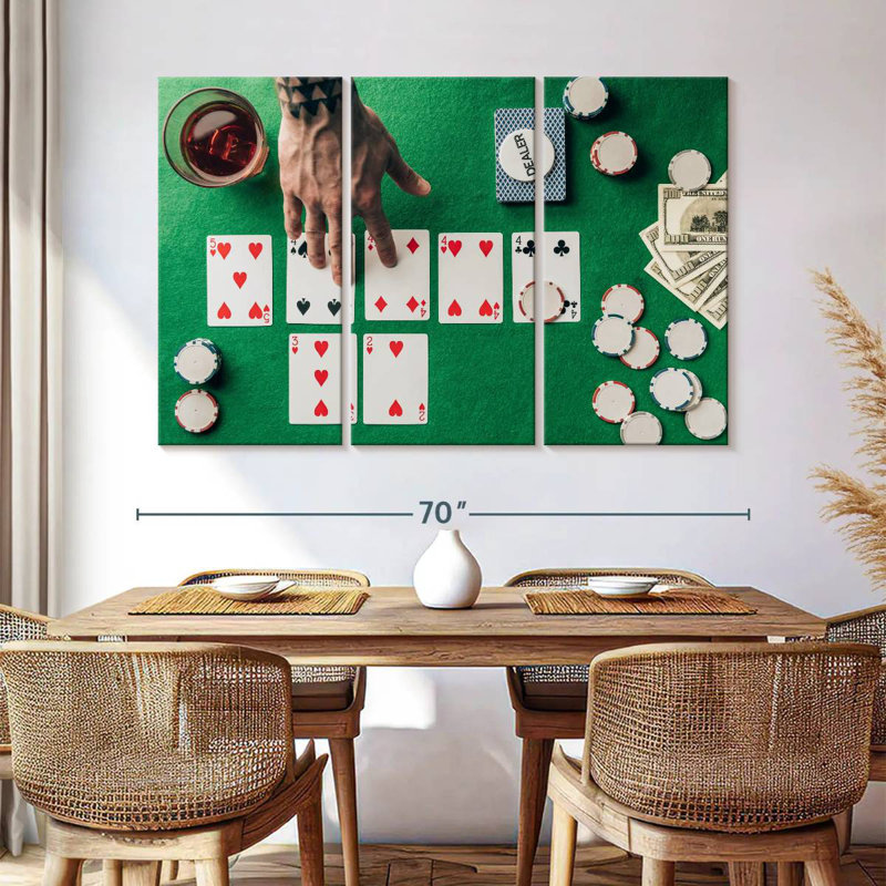 Jeu de cartes Senne, H 20 po x l 33 po
