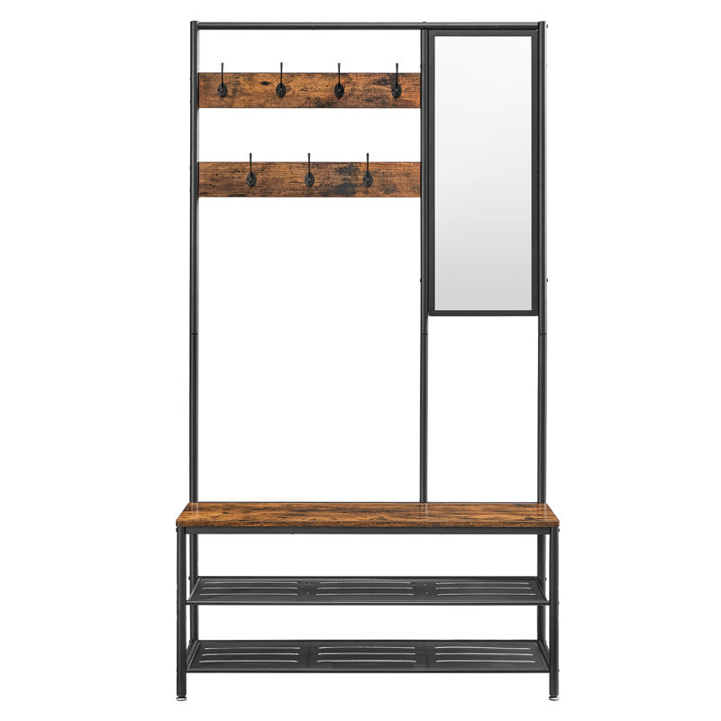 Ahmet Hall Tree 98cm Wide, Brown/Black