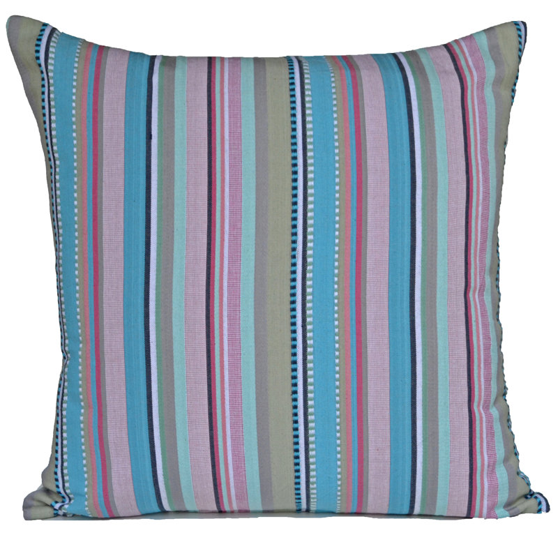 Striped Square Scatter Cushion, 60cm H x 60cm W x 0.5cm D