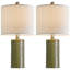 Lampe de chevet moderne en céramique 20,25 "pour décor de chambre à coucher, lampe de table de ferme, salon, bureau, dortoir