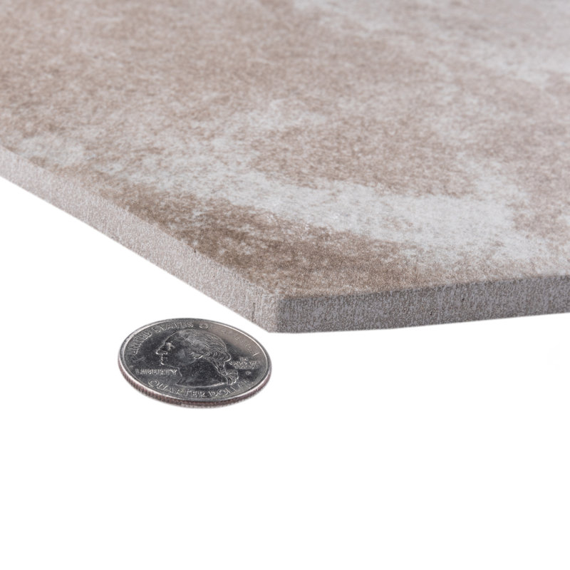 Americana 14.13 in. x 16.25 in. Glazed Porcelain Tile
