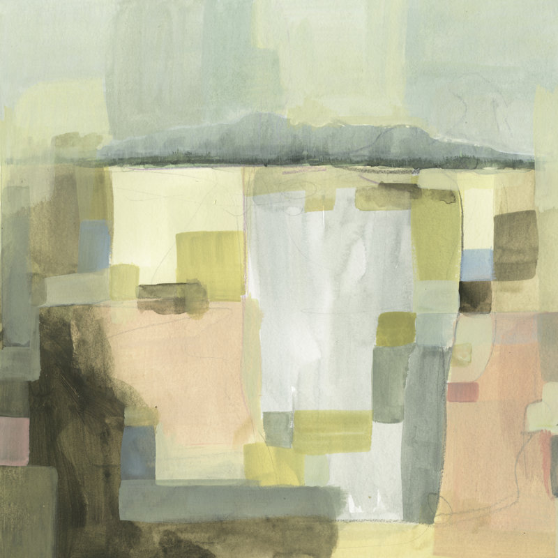 Apricot And Sage II by Victoria Borges - Wrapped Canvas Painting, 76cm H x 76cm W