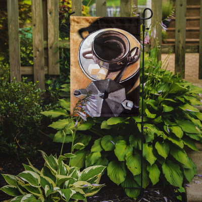 Drapeau de jardin 2 côtés "coffee i" par roy avis