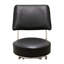 Tabouret de bar rotatif à dossier double avec anneaux Retro Home-10955877