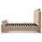 Elegant Upholstered Bed Frame With Nailhead Trim.-1679277605-1679277604