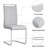 Upholstered Dining Chairs With Chrome Base, Comfortable Kitchen Chairs For Dining Room Or Apartment-1276216577-1276216638
