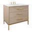 Rift White Oak Three-Drawer Single Bath Vanity-594554521-594554525-595194207