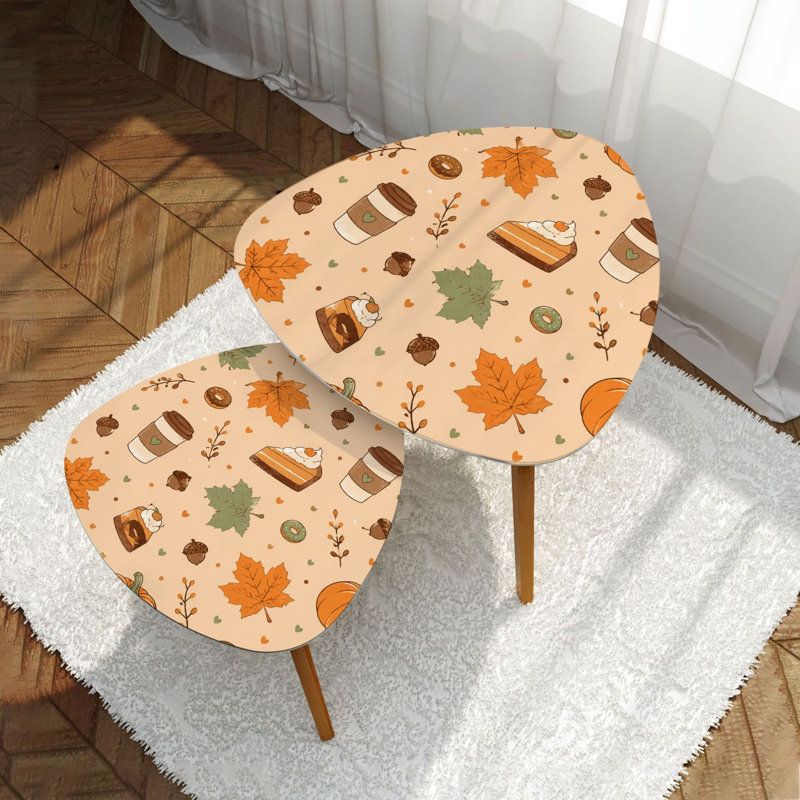 Ensemble de 2 tables gigognes Triangle Nesting