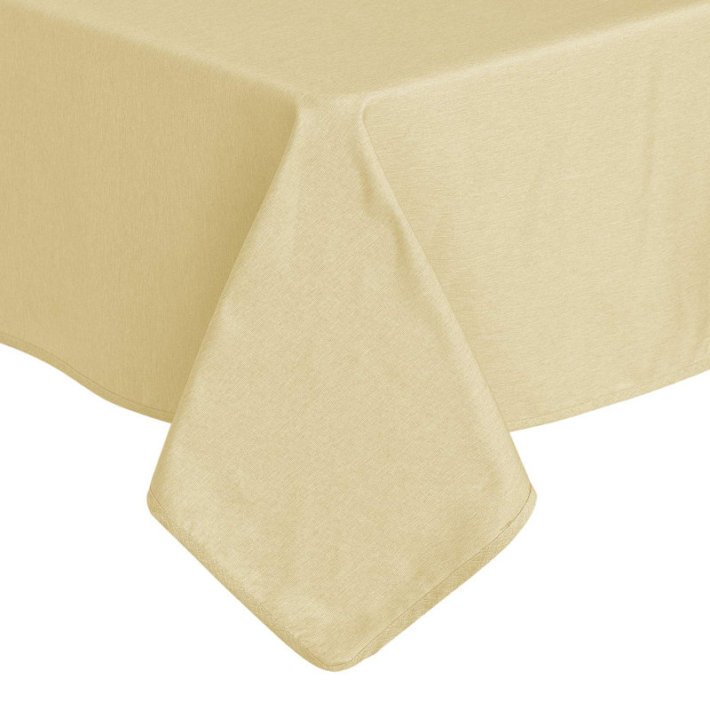 Solid High Density Oxford Waterproof Rectangular Wipe Clean Rectangle Tablecloth for Garden Table