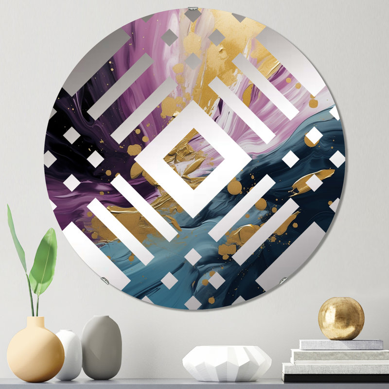 Brixby - Miroir décoratif diamant, 23,6 po x 23,6 po