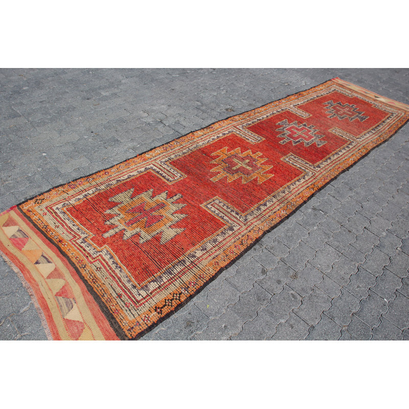 Tapis de couloir turc authentique authentique avec tissage délicat - parfait pour la décoration de couloir