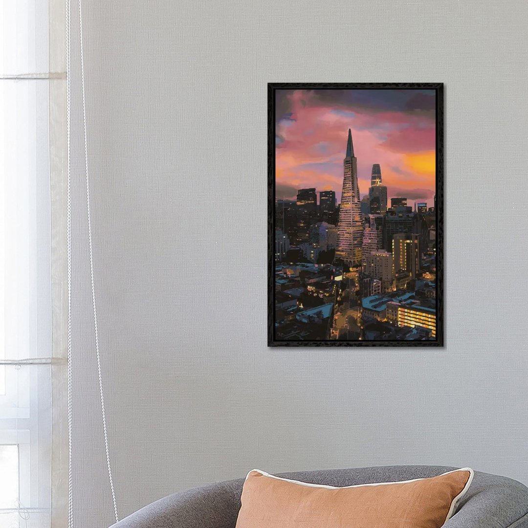 Transamerica Pyramid von Marco Barberio - Galerie-verpackte Leinwand Giclée