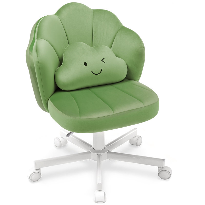Office Chair, Green Velvet