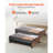 Under Bed Storage with Wheels 25.6x18.1x7.1 Inch Rolling Storage Bags 2 Pack
