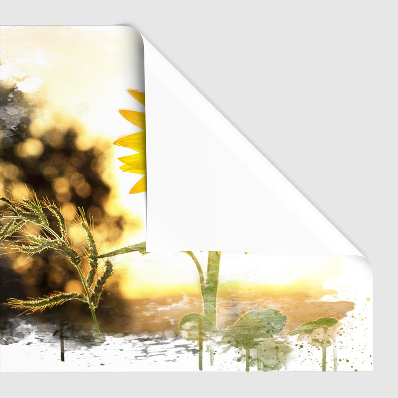 Flower the Yellow Sunflower - Frameless Print, 29.7cm H x 42cm W