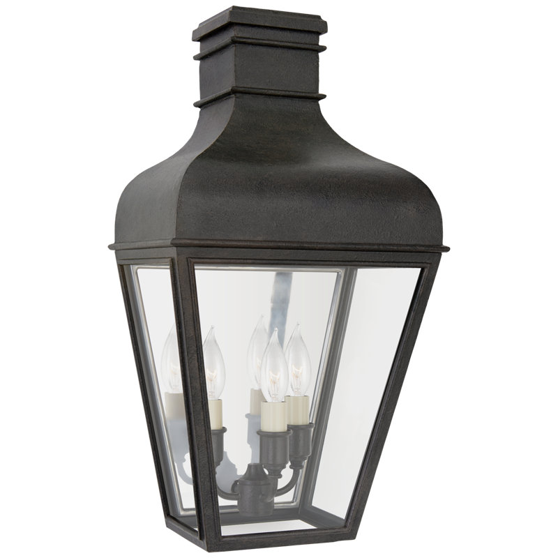 Chapman & Myers Fremont 3/4 Wall Lantern, 17.5" H x 9.75" W x 7" D