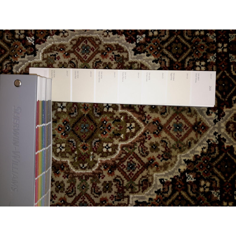 Tapis brun en coton / laine Olger Oriental Handmade Rectangle 3 pi x 5 pi