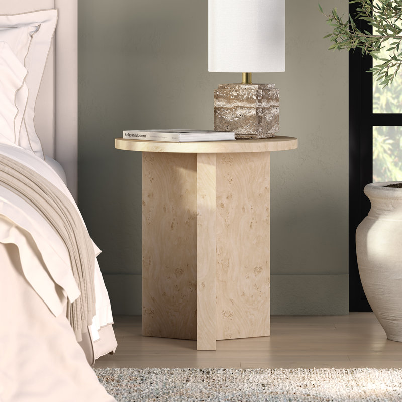 Table d'appoint Anders, Broussin blond