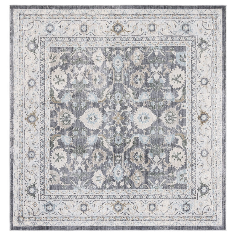 Wolter 500 Performance Oriental Rug, Square 6'7"
