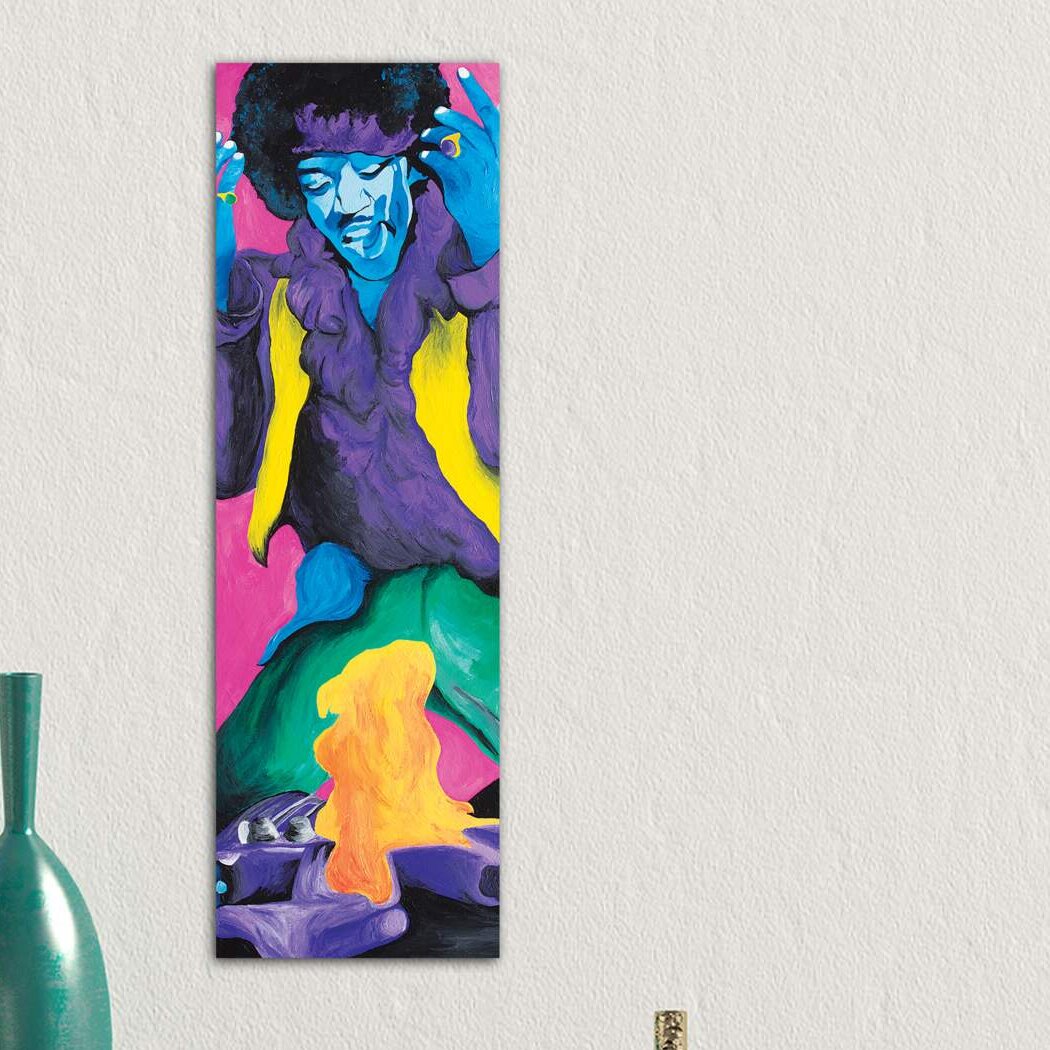 Leinwandbild Jimi Hendrix Fire von Sammy Gorin