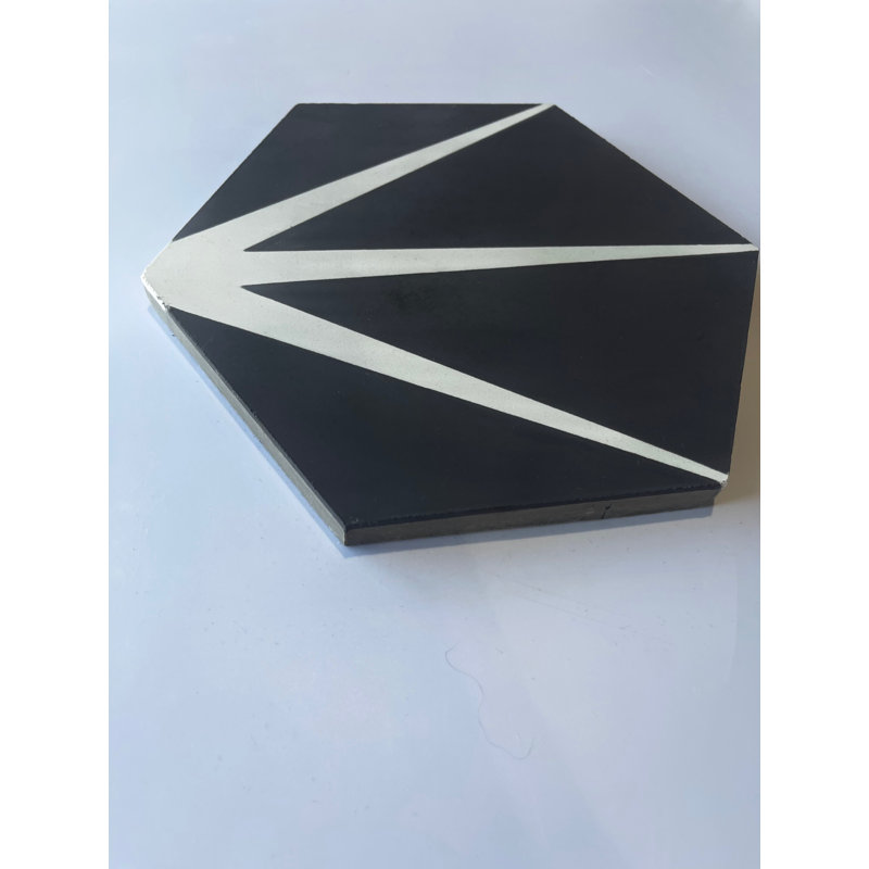 Menara 8" x 9" Cement Honeycomb Mosaic Wall & Floor Tile