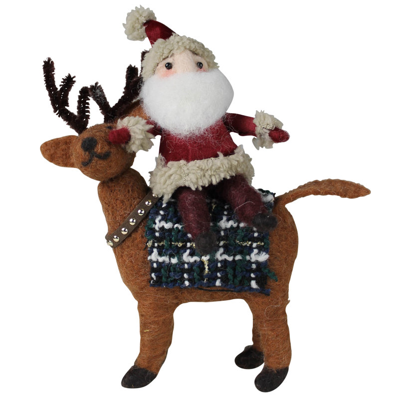 Père Noël sur un cerf