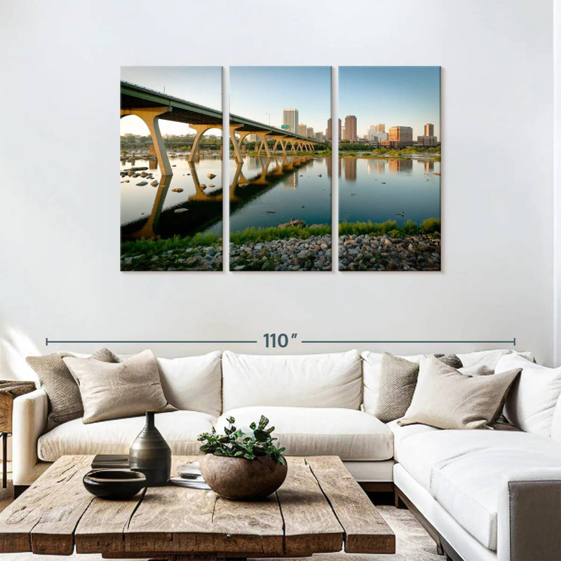 Rorry Manchester Bridge Reflection, 48" H x 74" W