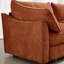 Orange avec structure de coussin intégrée, tiroir caché et arrangement de sièges confortable 1 siège, détails exquis, chenille