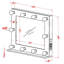 Miroir mural 31 "avec ampoules