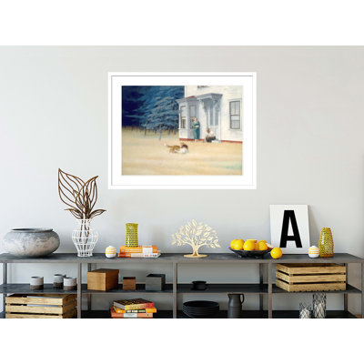 Cape Cod Evening par Edward Hopper - impression giclée sur cadre