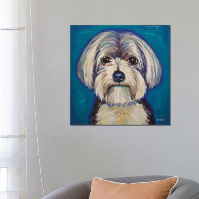 Morkie - Wrapped Canvas Print