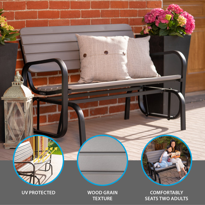 Powder Coated Steel Outdoor Glider