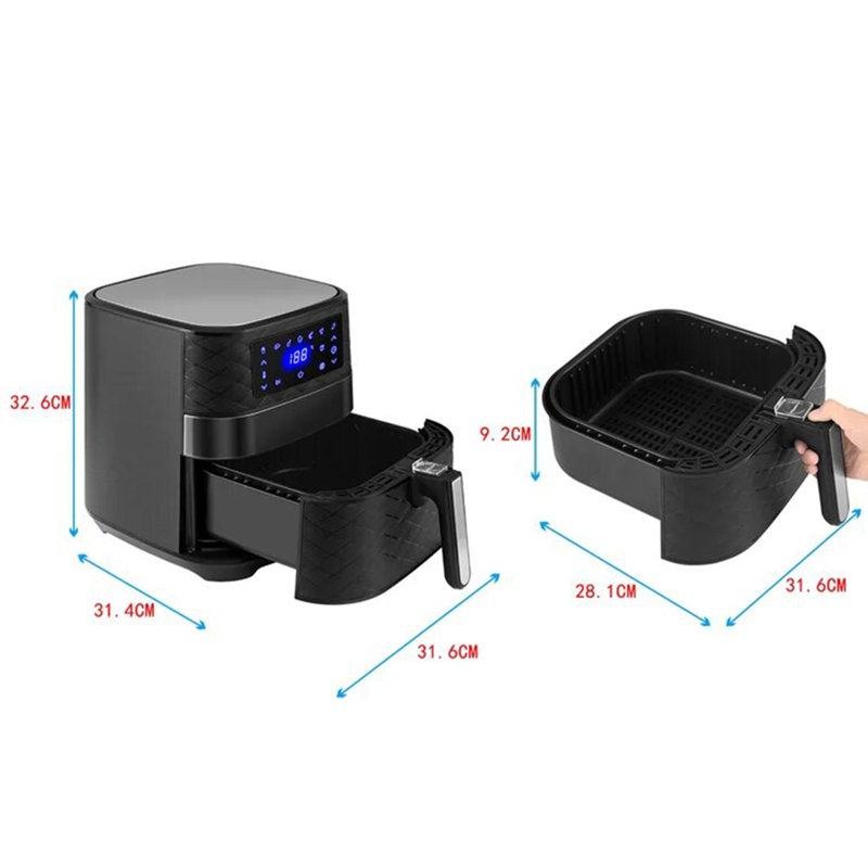WOLTU 5.5L Air Fryer Oven, Black