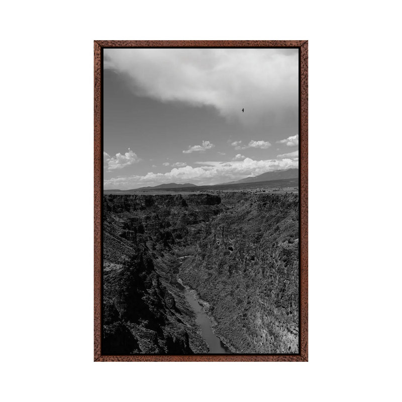Rio Grande Gorge VII by Bethany Young - Print on Canvas, 101.6cm H x 66.04cm W x 3.81cm D, Classic Brown Wood Framed
