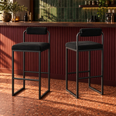 Bar Stool with Steel Frame